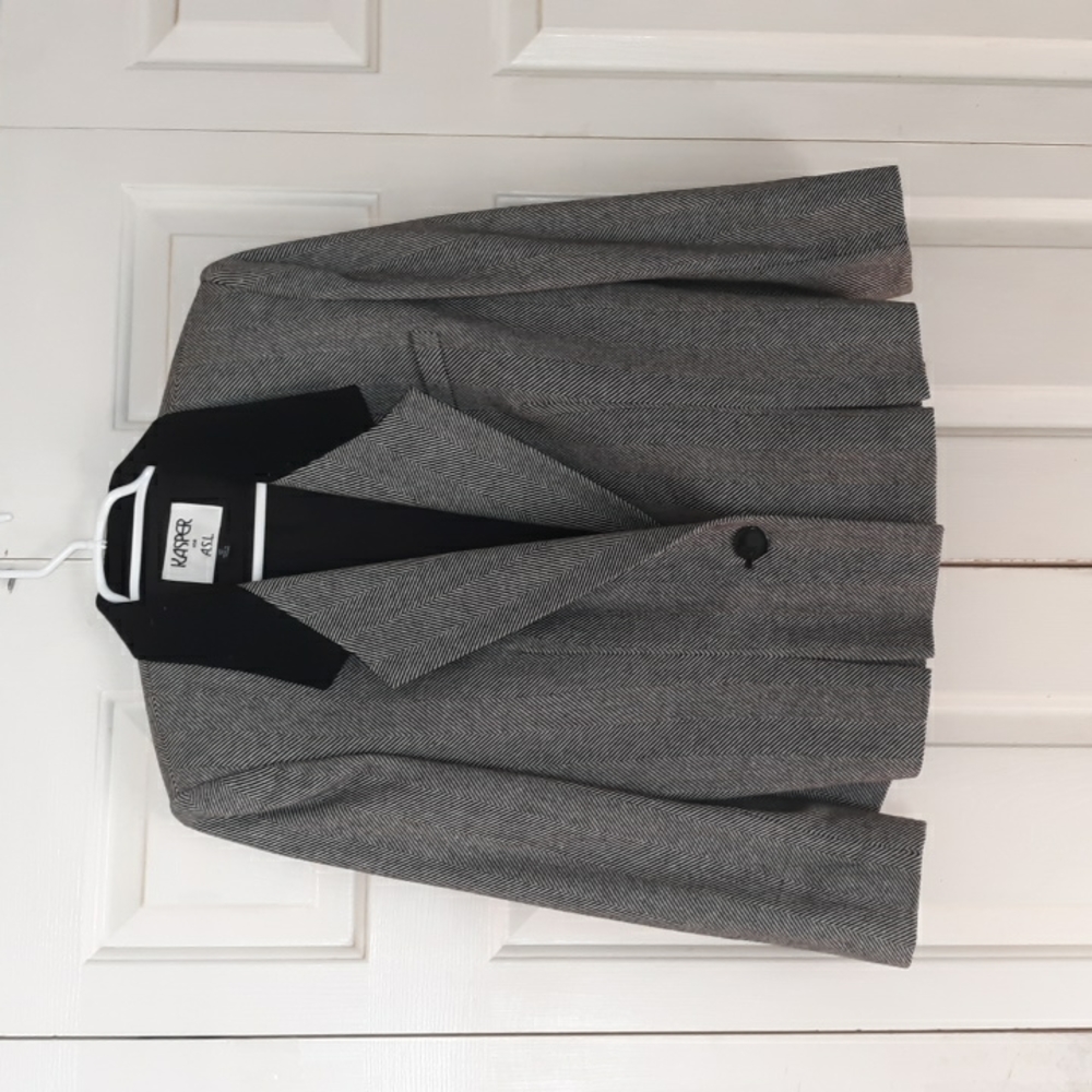 Vtg Kasper for a.s.l. womens blazer wool blend jacket coat size 12